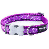 Purple Bones Reflective Collar