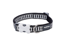 Load image into Gallery viewer, Black Bones Reflective Collar
