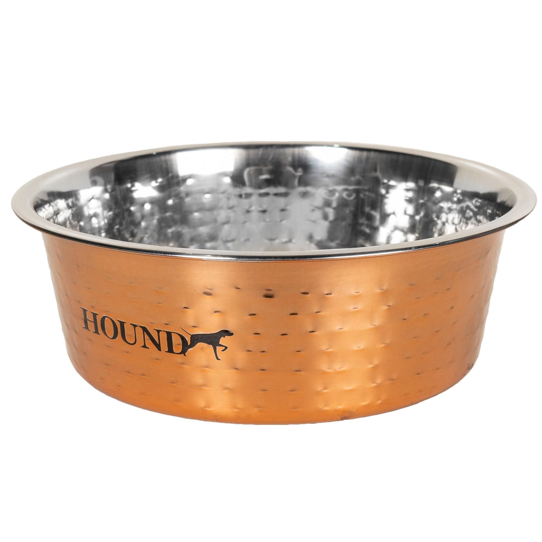 Hound Hammered Copper Bowl