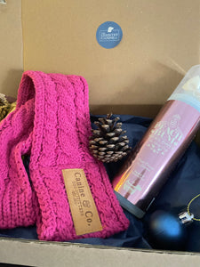 Scarf and Spray Gift Box - Pink