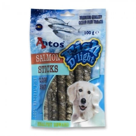 Salmon sticks shop dog treats