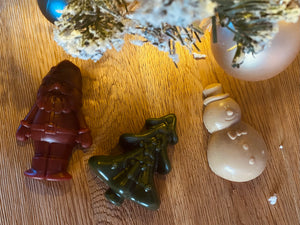 Santa & Snowman Under The Tree Gift Box